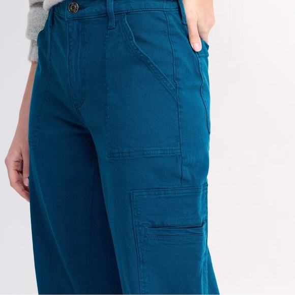 NWT Kut from the Kloth Kaya Teal Blue High Rise Pant - Picture 2 of 4